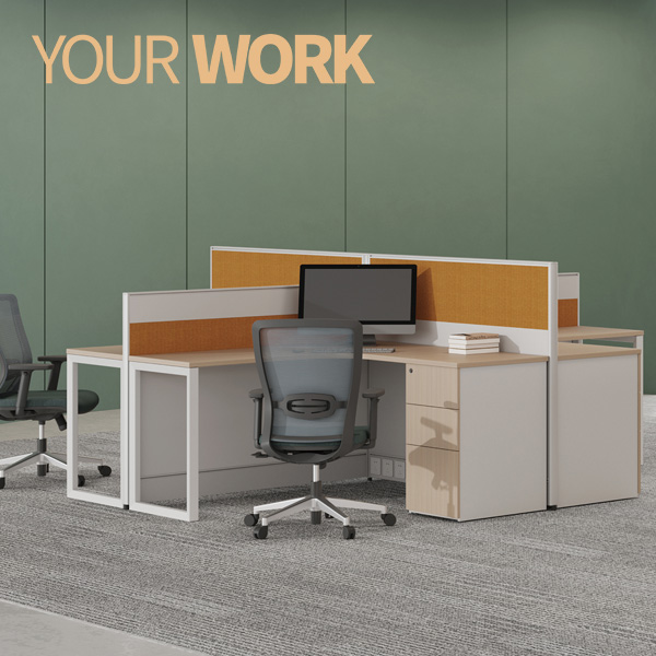 4 cabines de travail de bureau de cabine